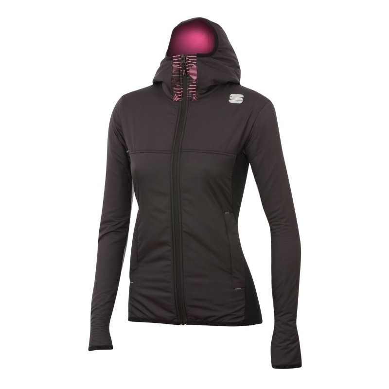 Kvinner Langrenn jakke Sportful Xplore W svart-bubble gum Kvinner Langrenn jakke Sportful Xplore W svart-bubble gum